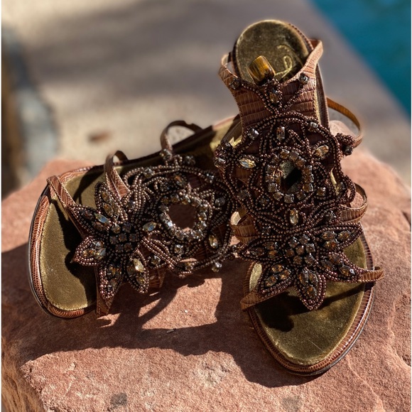 Authentic Roberto Cavalli heels with rhinestones - Picture 4 of 10